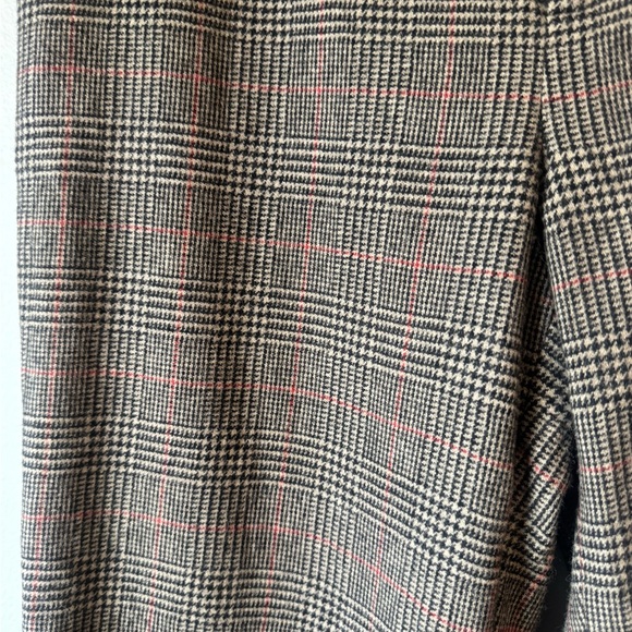 Lauren Ralph Lauren Wool Blend Brown Plaid Dress Pants - Picture 2 of 5